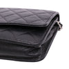 Secondhand Chanel CC Quilted Caviar Wallet on Chain