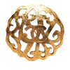 Chanel CC Gold Plated Filigree Brooch Secondhand