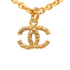 Chanel CC Gold Plated Lava Pendant Necklace Secondhand