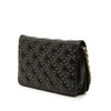 Chanel CC Lambskin Studded Diamond Stitch Wallet On Chain Secondhand