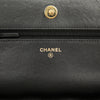 Chanel CC Lambskin Studded Diamond Stitch Wallet On Chain Secondhand