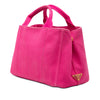 Prada Small Canvas Canapa Logo Satchel Secondhand