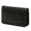 Chanel CC Chevron Caviar Wallet On Chain Secondhand