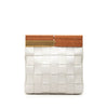 Bottega Veneta Lambskin Maxi Intrecciato The Snap Clutch Secondhand