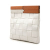 Bottega Veneta Lambskin Maxi Intrecciato The Snap Clutch Secondhand