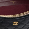 Chanel Large Quilted Caviar Zipped Clutch Secondhand