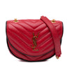 Secondhand Saint Laurent Small Leather Monogram Bubble Chain Shoulder Bag