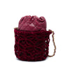 Chanel Quilted Lambskin and Braided Velvet Drawstring Bucket Bag Secondhand