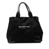 Balenciaga Denim Navy Cabas Tote M Secondhand