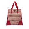 Prada Vitello Trimmed Tweed Flat Tote Secondhand