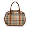 Burberry Small Haymarket Check Coated Canvas Orchard Bowling Bag Secondhand