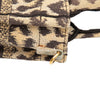 Dior Mizza Mini Embroidered Canvas Leopard Vertical Book Tote Secondhand