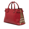 Burberry Medium Leather and House Check Banner Satchel Secondhand
