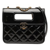 Chanel Mini Quilted Patent Graphic Catch Flap Secondhand