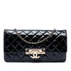Chanel Quilted Patent Golden Class East West Wallet on Chain Secondhand