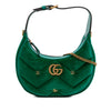 Gucci Mini GG Marmont Matelasse Velvet Torchon Half Moon Bag Secondhand