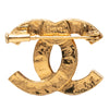 Chanel CC Gold Plated Strass Pin Brooch Secondhand