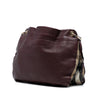 Burberry Small Grainy Calfskin and House Check Canvas Bingley Crossbody Secondhand