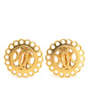 Hermès Gold Plated Bijouterie Fantaisie Clip on Earrings Secondhand