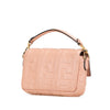 Fendi Mini Zucca Embossed Leather Baguette Satchel Secondhand
