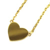 Dior Gold Plated and Strass CD Logo Heart Pendant Necklace Secondhand
