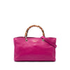 Gucci Medium Calfskin Bamboo Shopper Satchel Secondhand