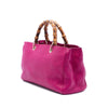 Gucci Medium Calfskin Bamboo Shopper Satchel Secondhand
