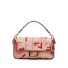 Fendi Zucca Embroidered Baguette Satchel Secondhand