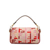 Fendi Zucca Embroidered Baguette Satchel Secondhand
