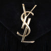 Saint Laurent Small Suede Monogram Envelope Fringe Crossbody Secondhand