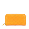 Secondhand Bottega Veneta Leather Intrecciato Zip Around Wallet