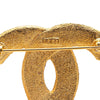 Chanel Gold Plated CC Brooch Secondhand