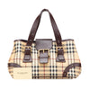 Burberry Haymarket Check Coated Canvas Handbag Secondhand