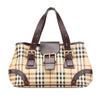 Secondhand Burberry Haymarket Check Coated Canvas Handbag