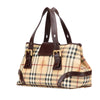 Secondhand Burberry Haymarket Check Coated Canvas Handbag