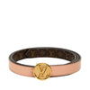 Louis Vuitton Monogram and Leather LV Circle Reversible Belt Secondhand