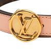 Louis Vuitton Monogram and Leather LV Circle Reversible Belt Secondhand