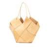 Secondhand Bottega Veneta Maxi Suede Intrecciato Flower Basket Tote