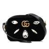 Gucci Mini GG Marmont Crystal Embellished Matelasse Velvet Crossbody Secondhand