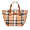 Burberry Haymarket Check Canvas Handbag Secondhand