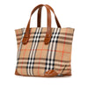 Burberry Haymarket Check Canvas Handbag Secondhand