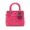 Dior Medium Lambskin Cannage Contrast Stitch Lady Dior Secondhand