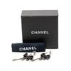 Chanel Enamel CC Bow Ribbon Fishhook Wires Earrings Secondhand