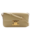 Celine Shiny Calfskin Triomphe Claude Shoulder Bag Secondhand