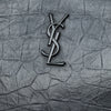 Saint Laurent Croc Embossed Leather Monogram iPad Case Secondhand