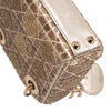 Dior Micro Metallic Calfskin Cannage Beaded Lady Dior Secondhand