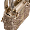 Dior Micro Metallic Calfskin Cannage Beaded Lady Dior Secondhand
