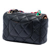 Chanel Mini Quilted Lambskin Cocovado Ribbon Chain Flap Secondhand