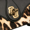 Bottega Veneta Calfskin and Leopard Print Pony Hair City Knot Shoulder Bag Secondhand