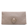 Bottega Veneta Nappa Intrecciato Turn Lock Clutch Secondhand